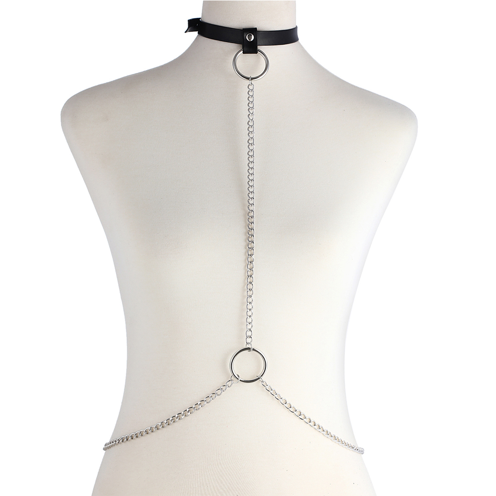 Women'S Fashion Harness - Sexy Body Chain Harness Goth Chains