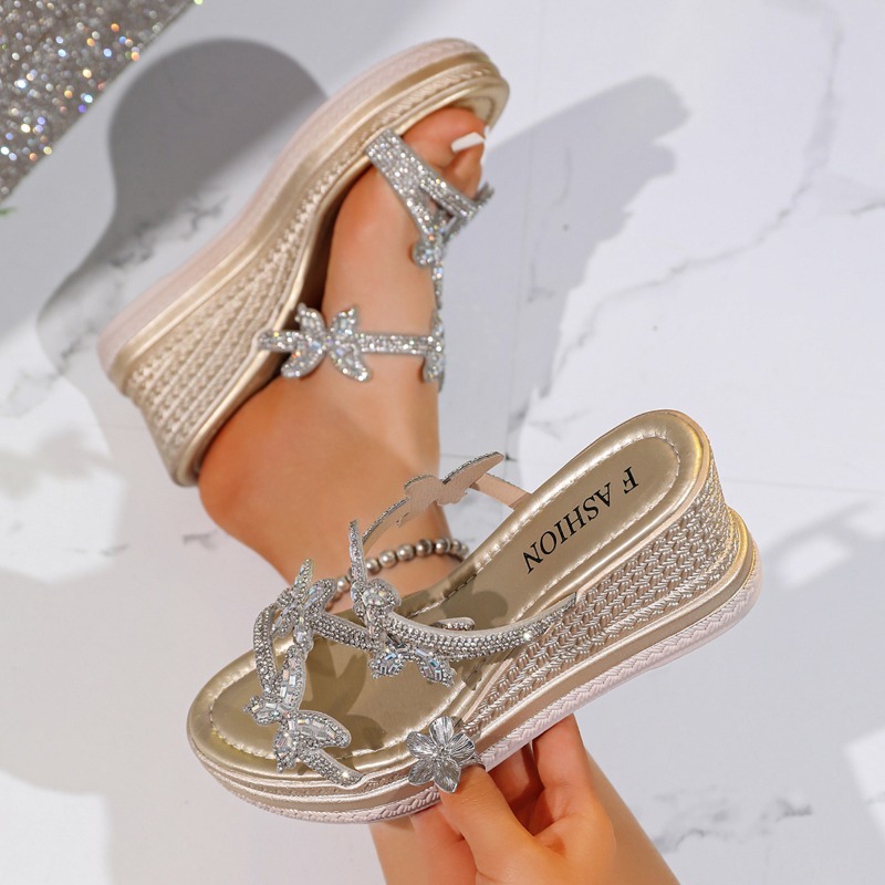 Fashion Women Belt - Women Wedge Slippers 2026 Summer New