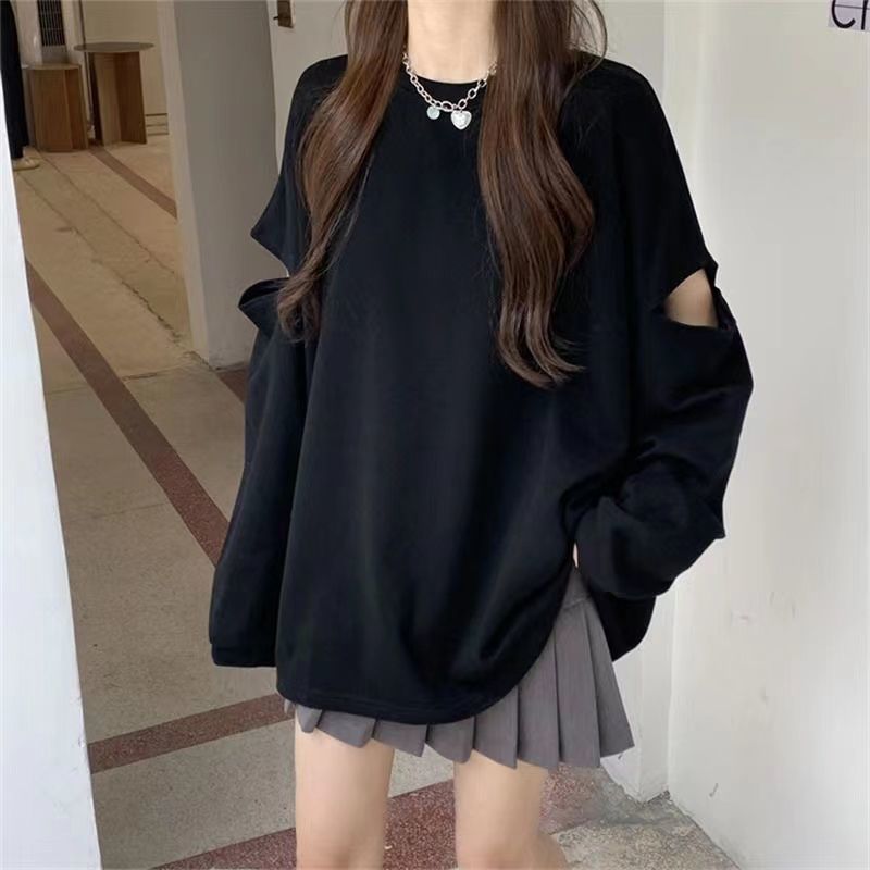 Women Fashion Uk - Women Clothing Hole Hollow Out Loose