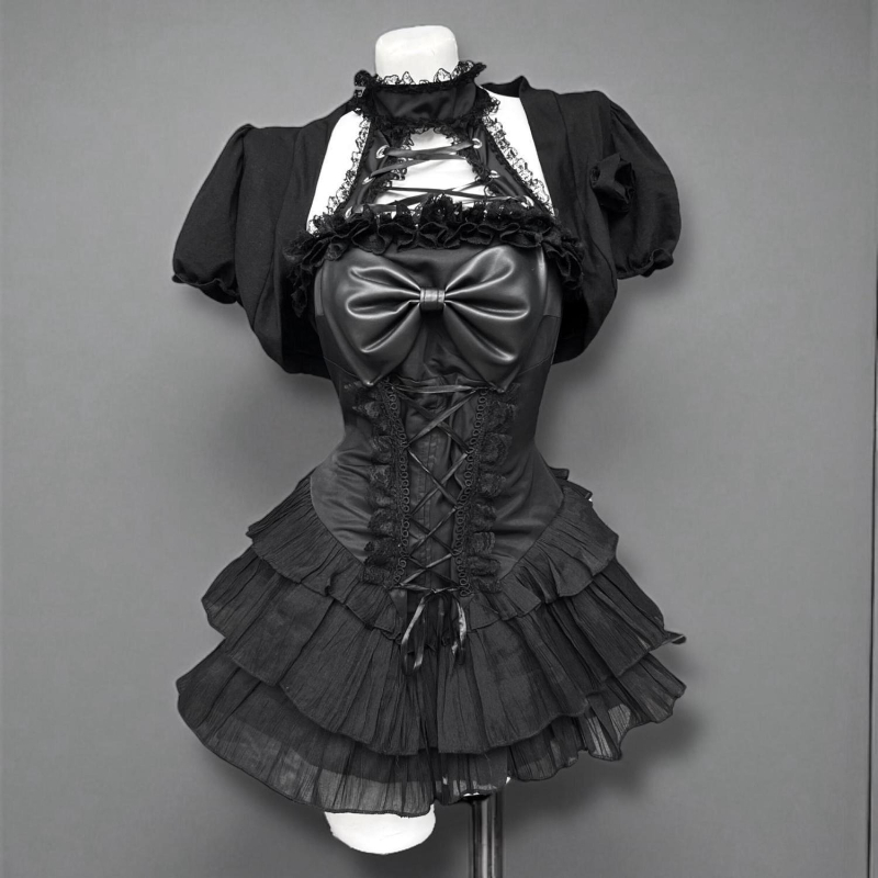 Women'S Fashion Knitwear - Japan Gothic Style Lolita Skirt Set