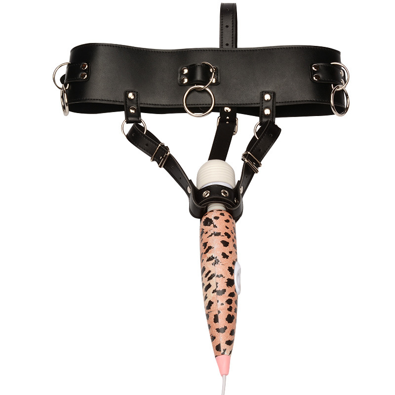 Women'S Fashion Harness - Leather Strap on Bdsm Bondage AV