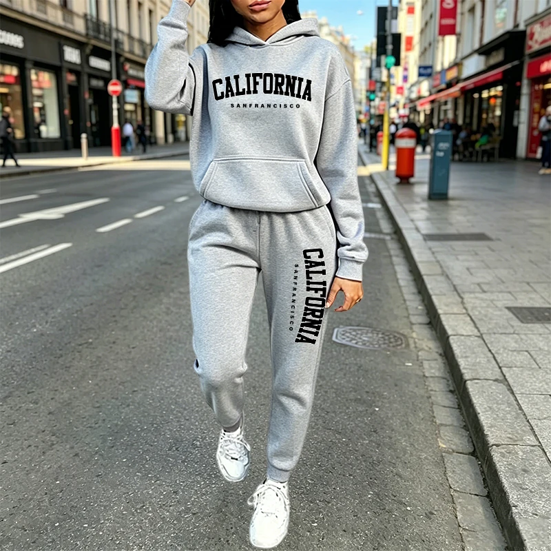 Women'S Fashion Hoodies - Urban Casual Fashion Hoodie Jogger Suit