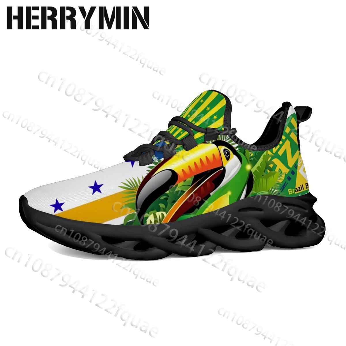 Women'S Yellow Fashion Sneakers - Men Women Brazil Flag Green Yellow