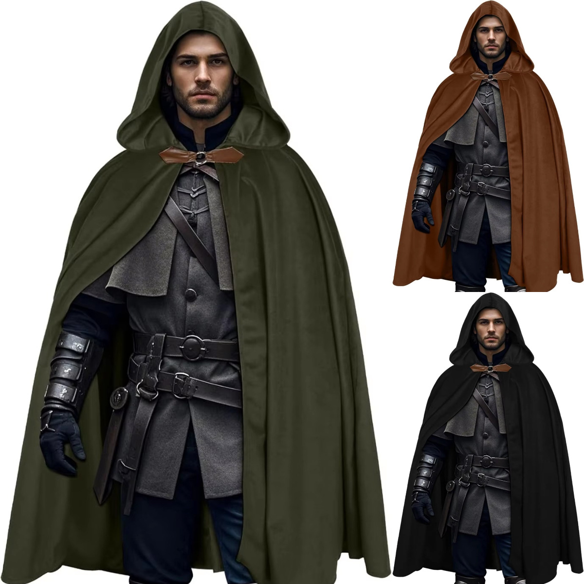 Men's Velvet Hooded Cloak Rena - Women'S Fashion Renaissance Period review and price