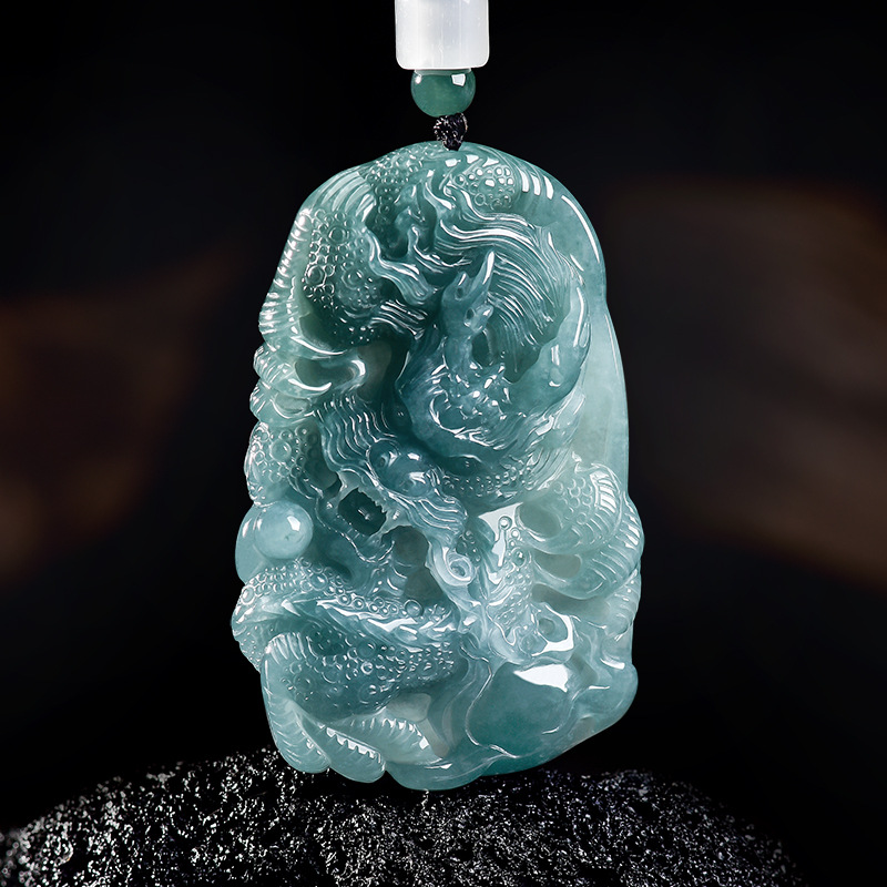 Natural Burmese Jadeite Dragon - Women Fashion Designer review and price