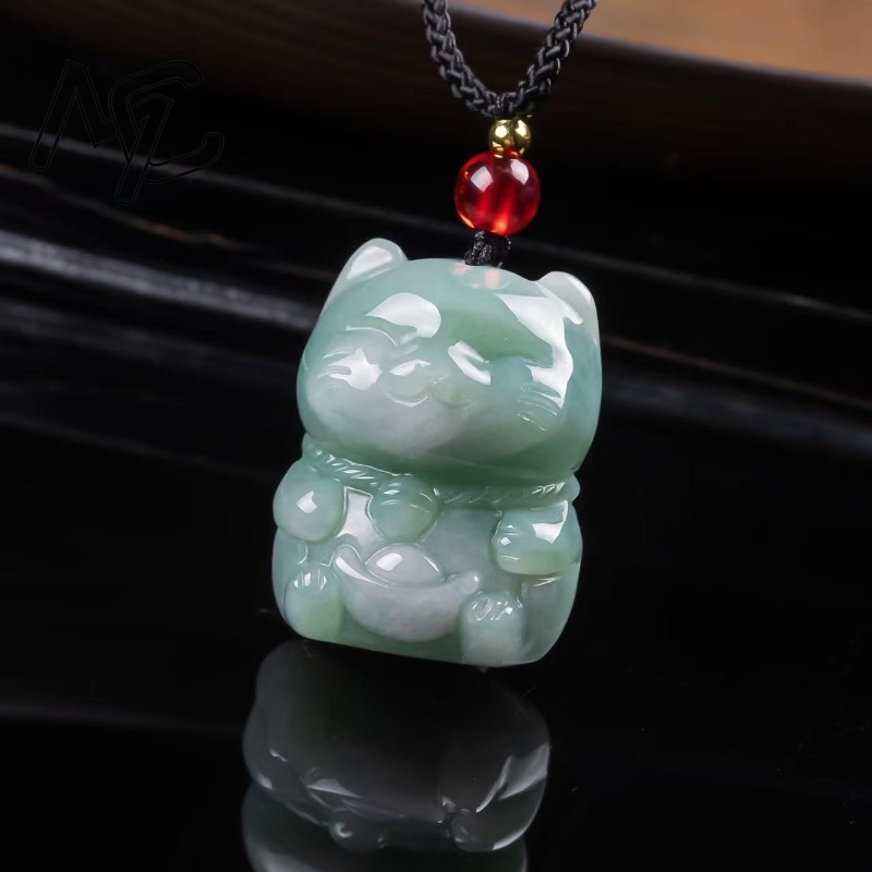 Natural Emerald Jade Lucky Cat - Women Fashion Designer review and price