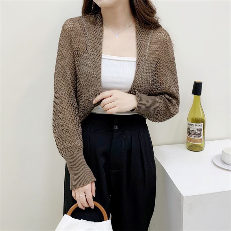 Summer Women Solid Color Hollo - Kimono Cardigan Women review and price