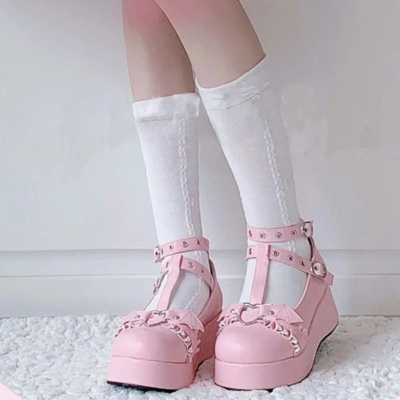 New Sweet Heart Buckle Wedges  - Women Fashion Nova review and price
