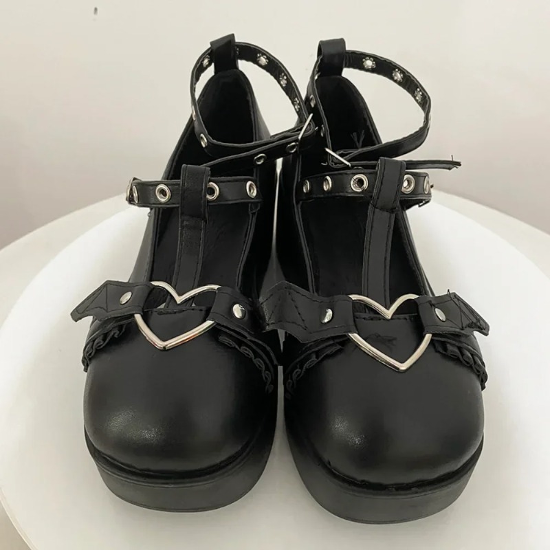New Sweet Heart Buckle Wedges  - Women Fashion Nova review and price