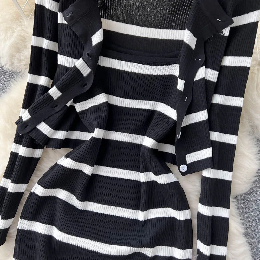 Korean Sweet Hit Color Patchwo - Longline Cardigan Knit review and price