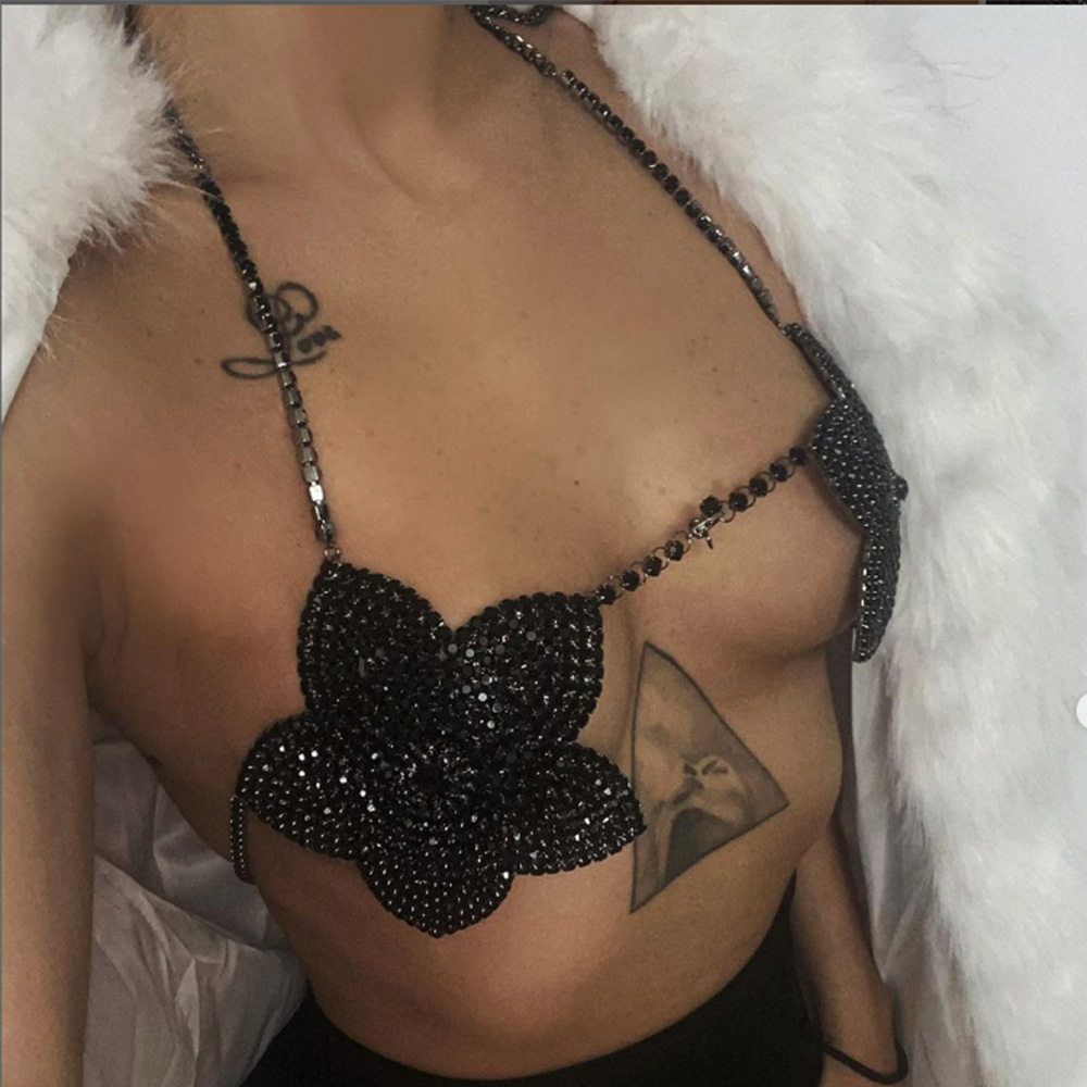 Stonefans Black Crystal Flower - Women'S Fashion Harness review and price