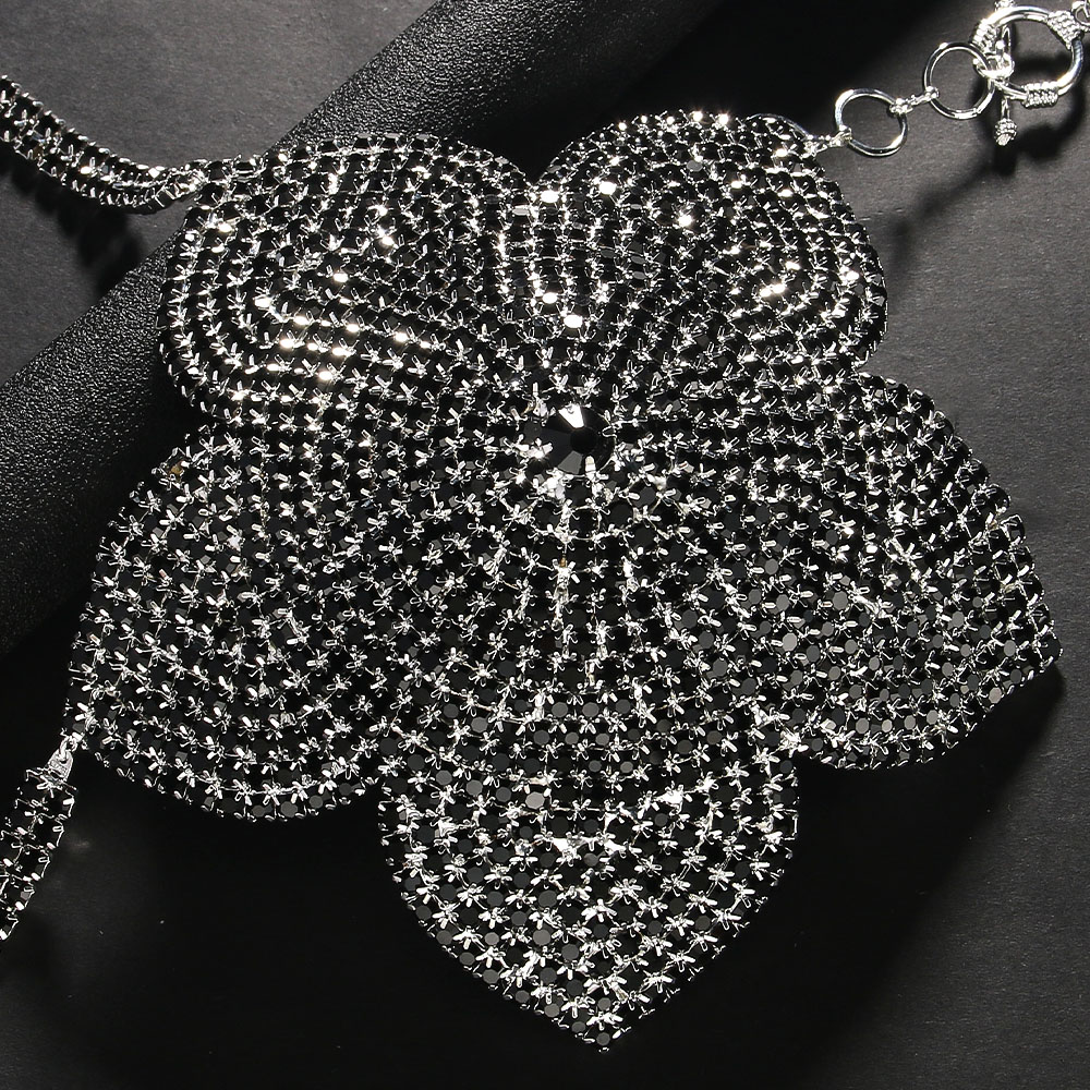Stonefans Black Crystal Flower - Women'S Fashion Harness review and price