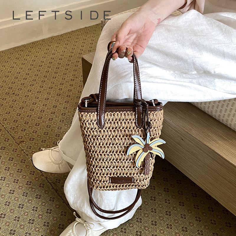 Women Mini Straw Woven Bucket  - Women'S Fashion Trends Spring 2026 review and price