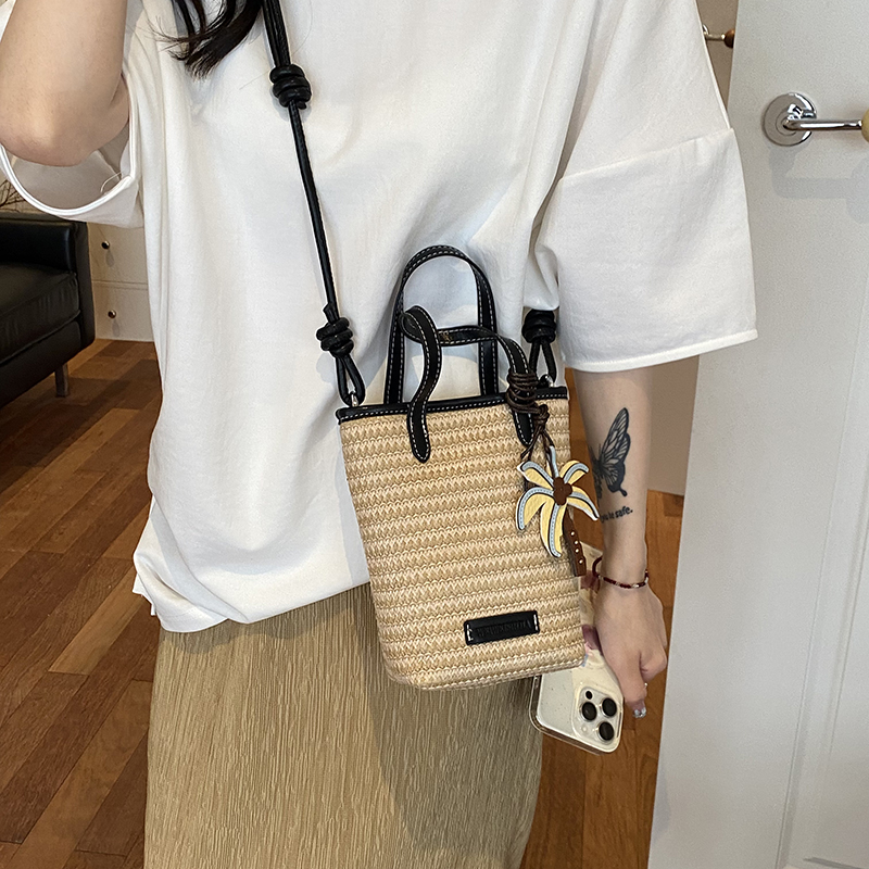 Women Mini Straw Woven Bucket  - Women'S Fashion Trends Spring 2026 review and price