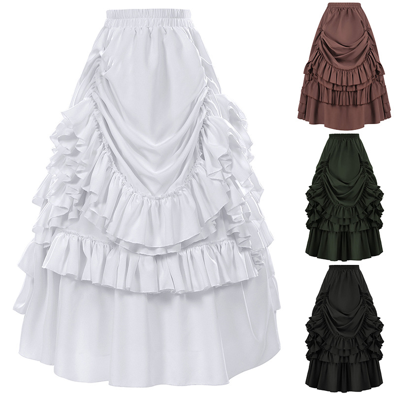 Retro Gothic Style Short Skirt - Women'S Fashion Renaissance Period review and price