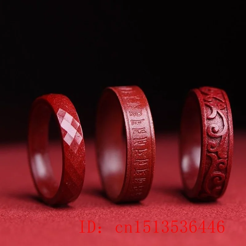 Natural Authentic Cinnabar Rin - Women Fashion Rings review and price