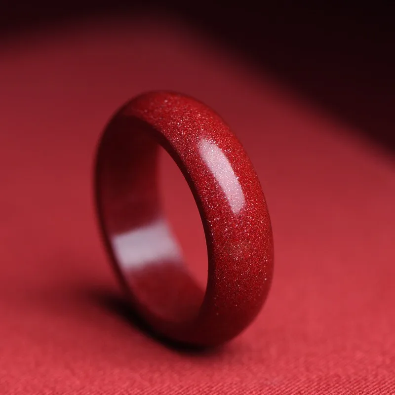 Natural Authentic Cinnabar Rin - Women Fashion Rings review and price