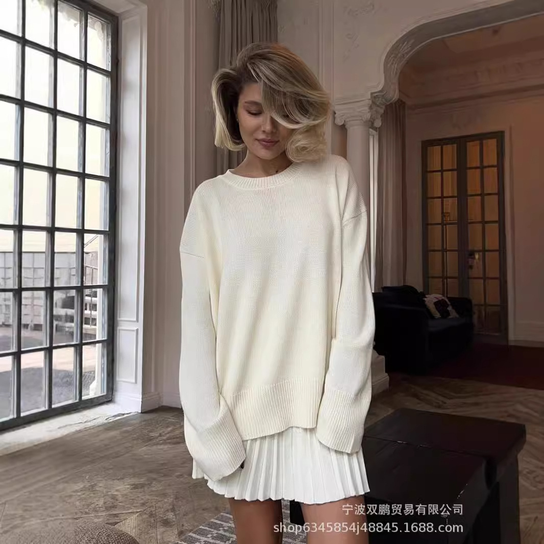 Autumn Solid Color O-neck Swea - Women'S Fashion Knitwear review and price