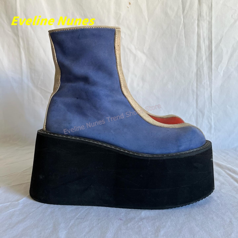Y2K Red Blue Platform Ankle Bo - Women'S Fashion Trends Spring 2026 review and price