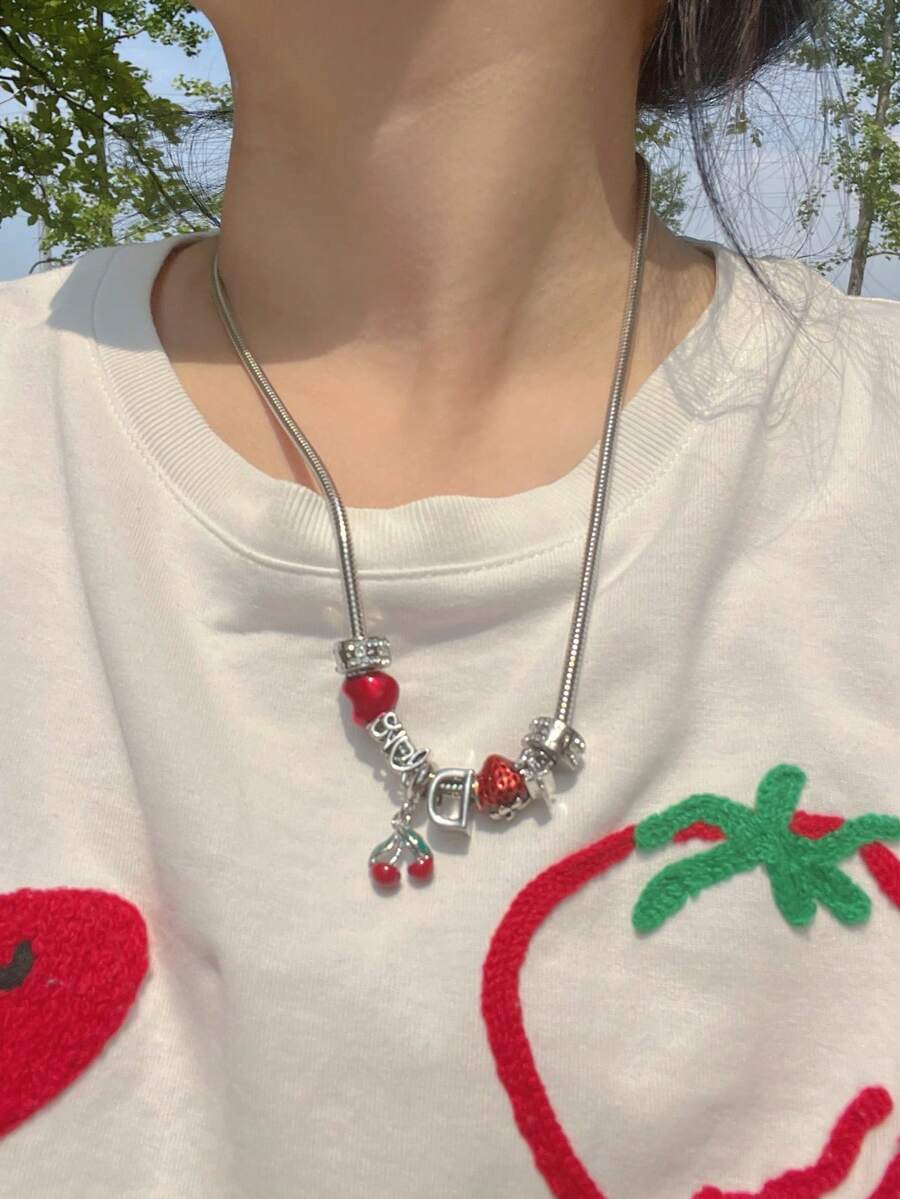 1pc Retro Heart Necklace, Rena - Women'S Fashion Renaissance Period review and price