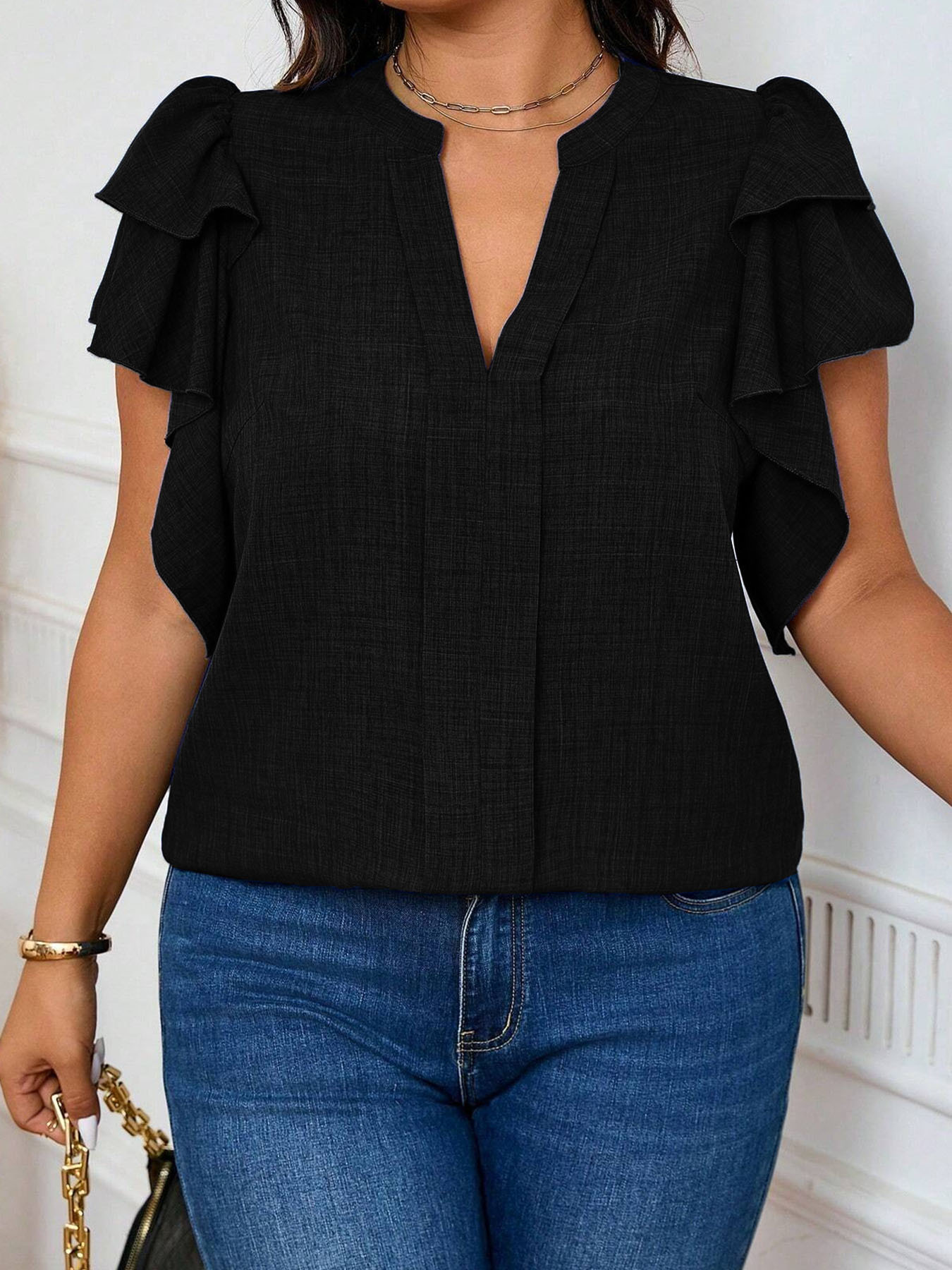 Women's Plus-Size Elegant Tier - Women'S Fashion Jersey review and price