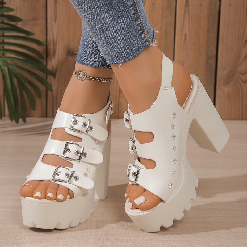 Super High Heel Sandals Summer - Fashion Women Belt review and price