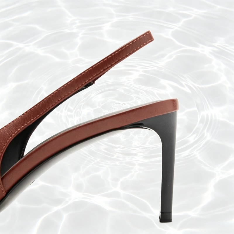 Retro Brown Pointed Toe Slingb - Women Fashion Rings review and price