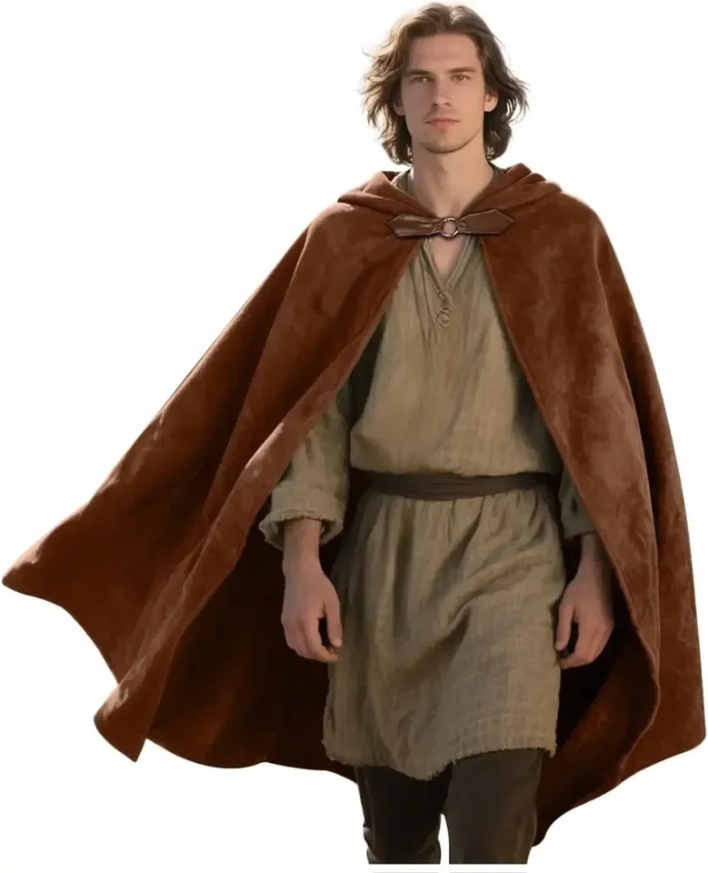 Men's Velvet Hooded Cloak Rena - Women'S Fashion Renaissance Period review and price