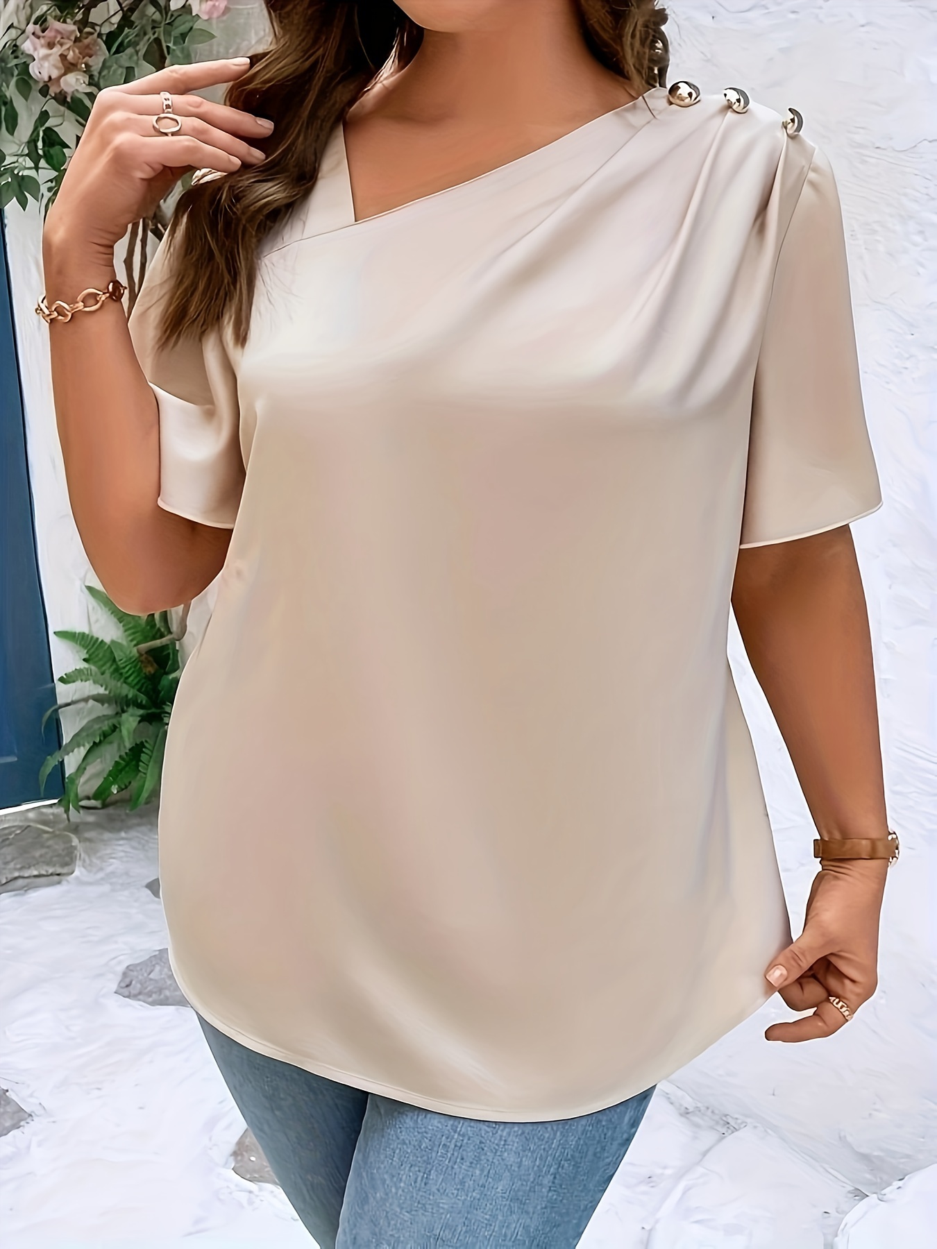 Plus SizeTemperament Blouse Ca - Women'S Fashion Jersey review and price