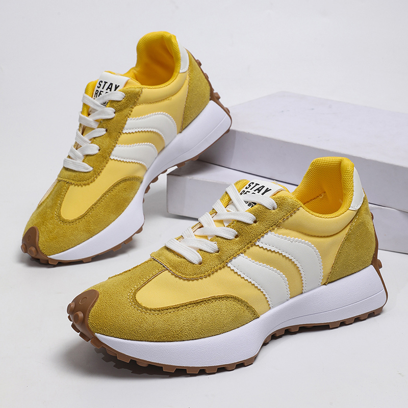Fashion Yellow Striped Platfor - Women'S Yellow Fashion Sneakers review and price