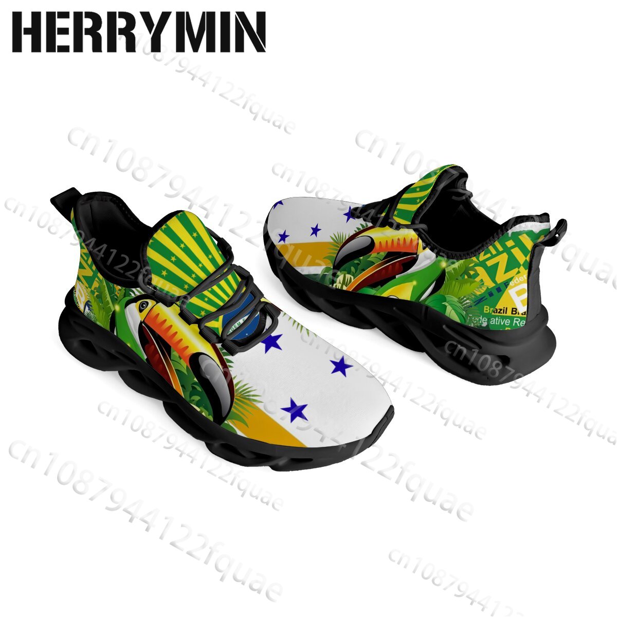 Men Women Brazil Flag Green Ye - Women'S Yellow Fashion Sneakers review and price