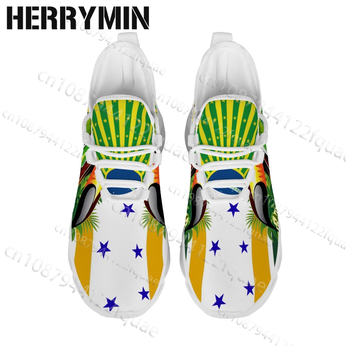 Men Women Brazil Flag Green Ye - Women'S Yellow Fashion Sneakers review and price