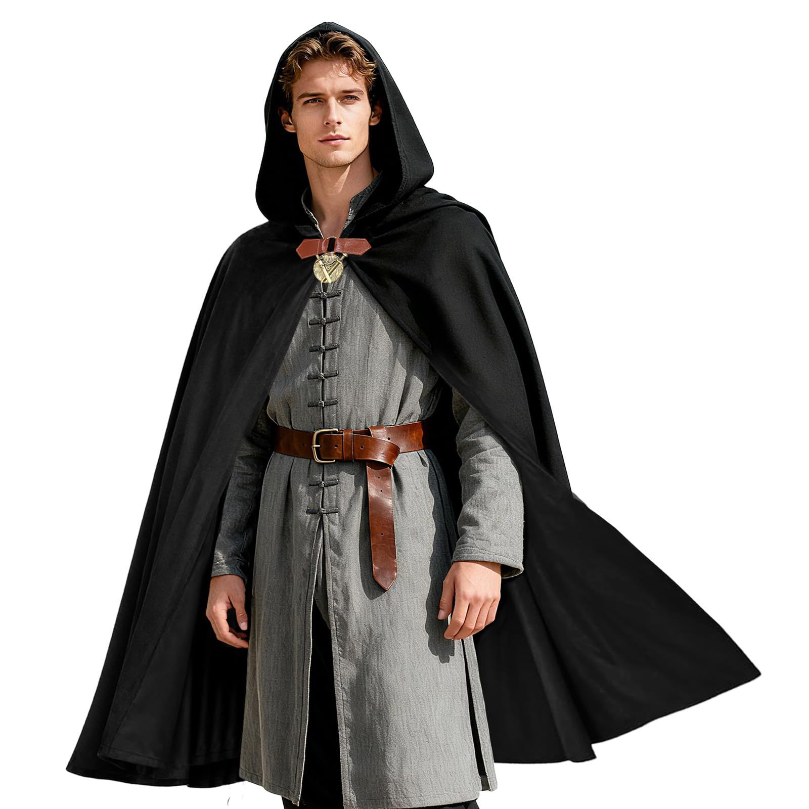 Men's Velvet Hooded Cloak Rena - Women'S Fashion Renaissance Period review and price