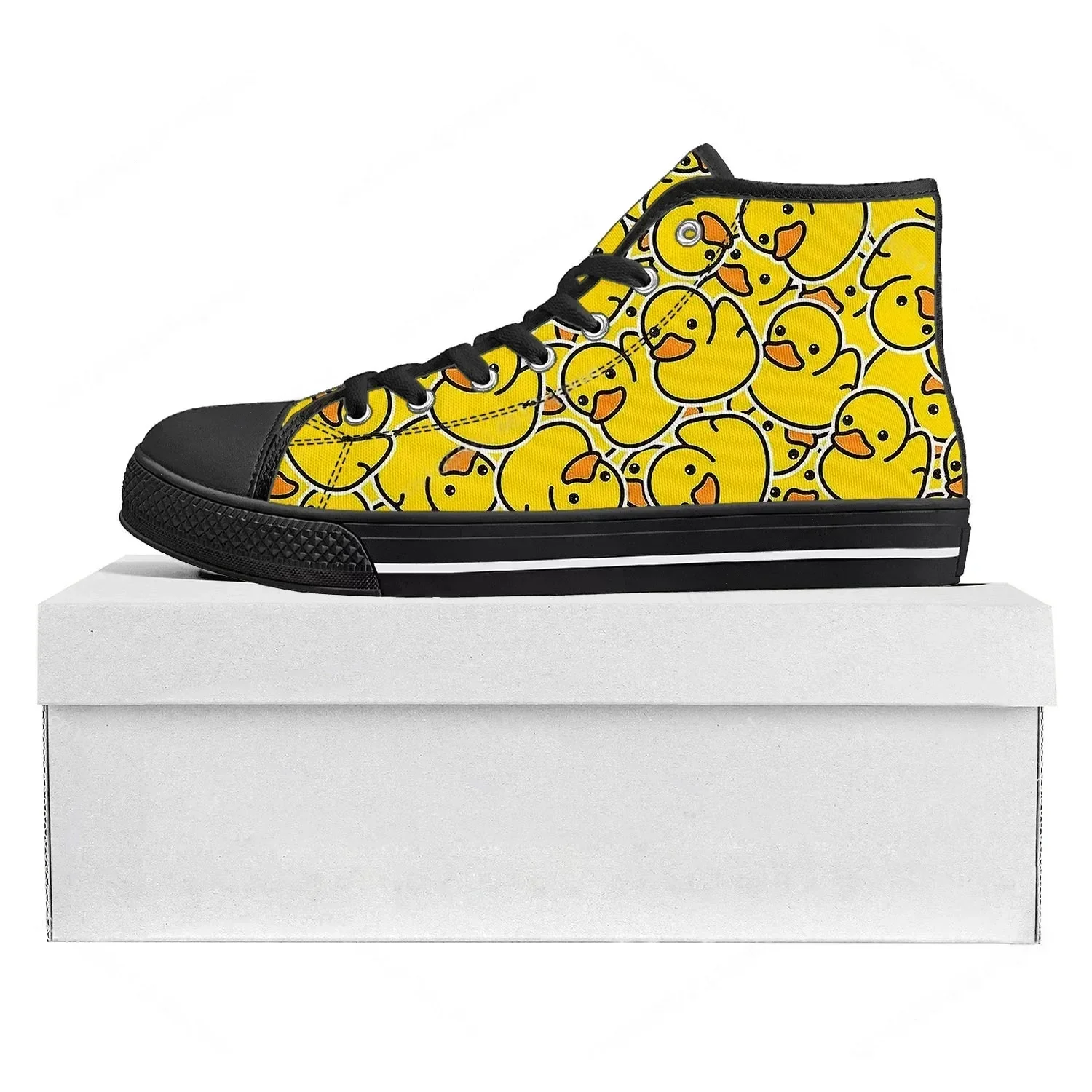 Yellow Duck Printed High Top H - Women'S Yellow Fashion Sneakers review and price