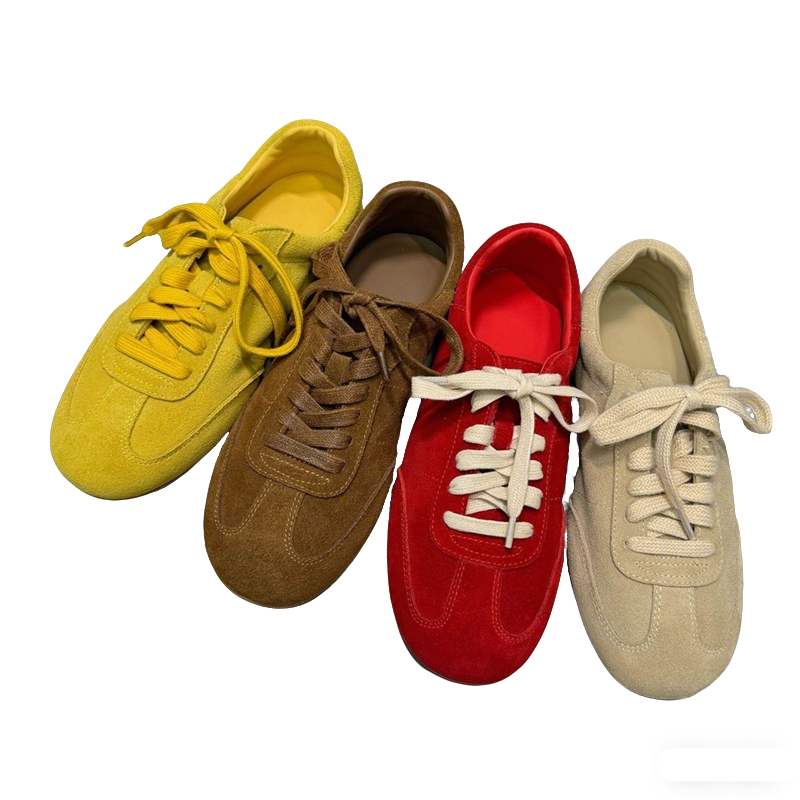 NORAZORA 4 Colors Cow Suede Le - Women'S Yellow Fashion Sneakers review and price