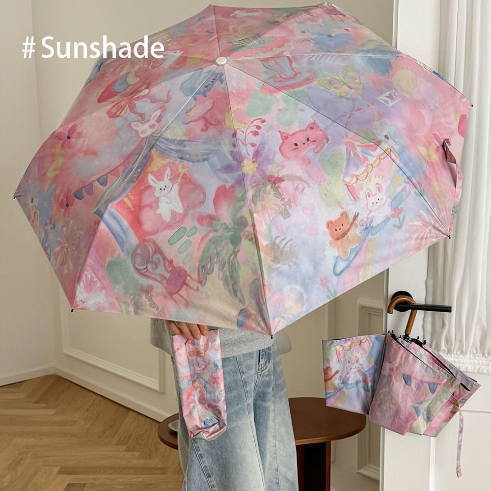Manual Folding Fashion Print U - Women'S Fashion Umbrella review and price