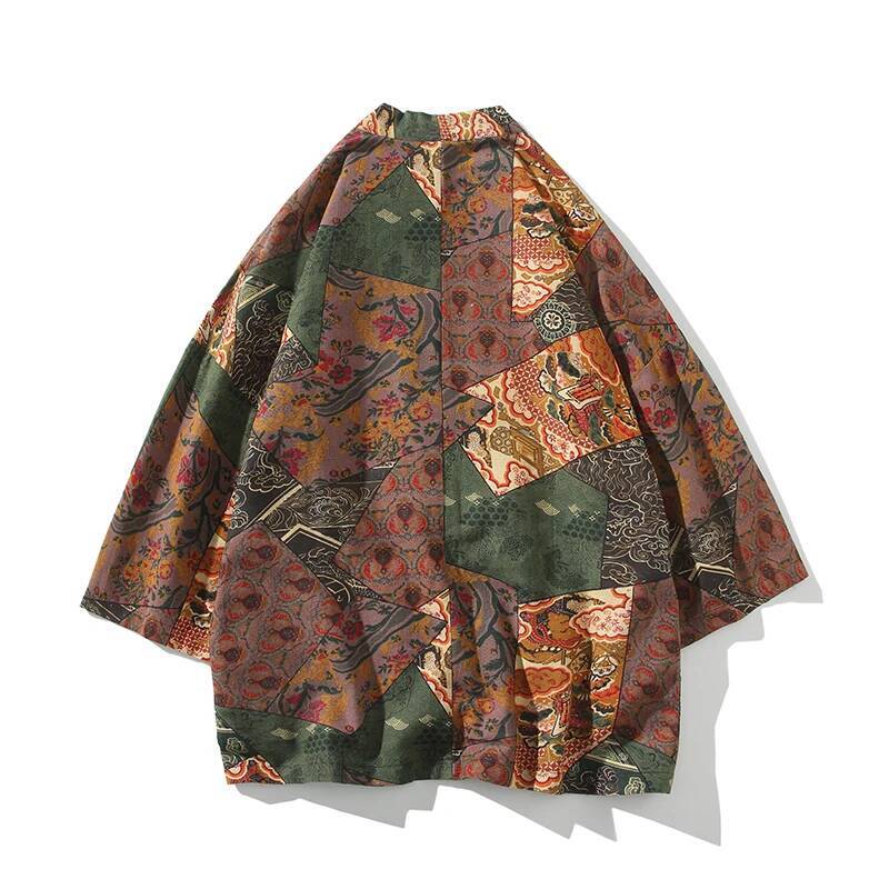 Ethnic Style Print Yukata Men  - Kimono Cardigan Women review and price