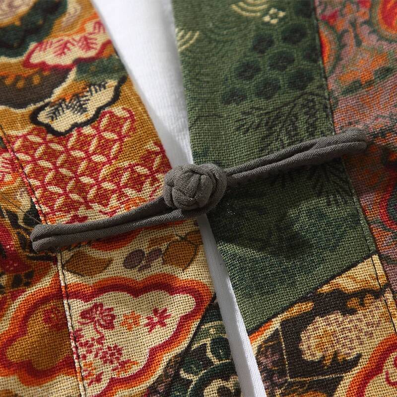 Ethnic Style Print Yukata Men  - Kimono Cardigan Women review and price
