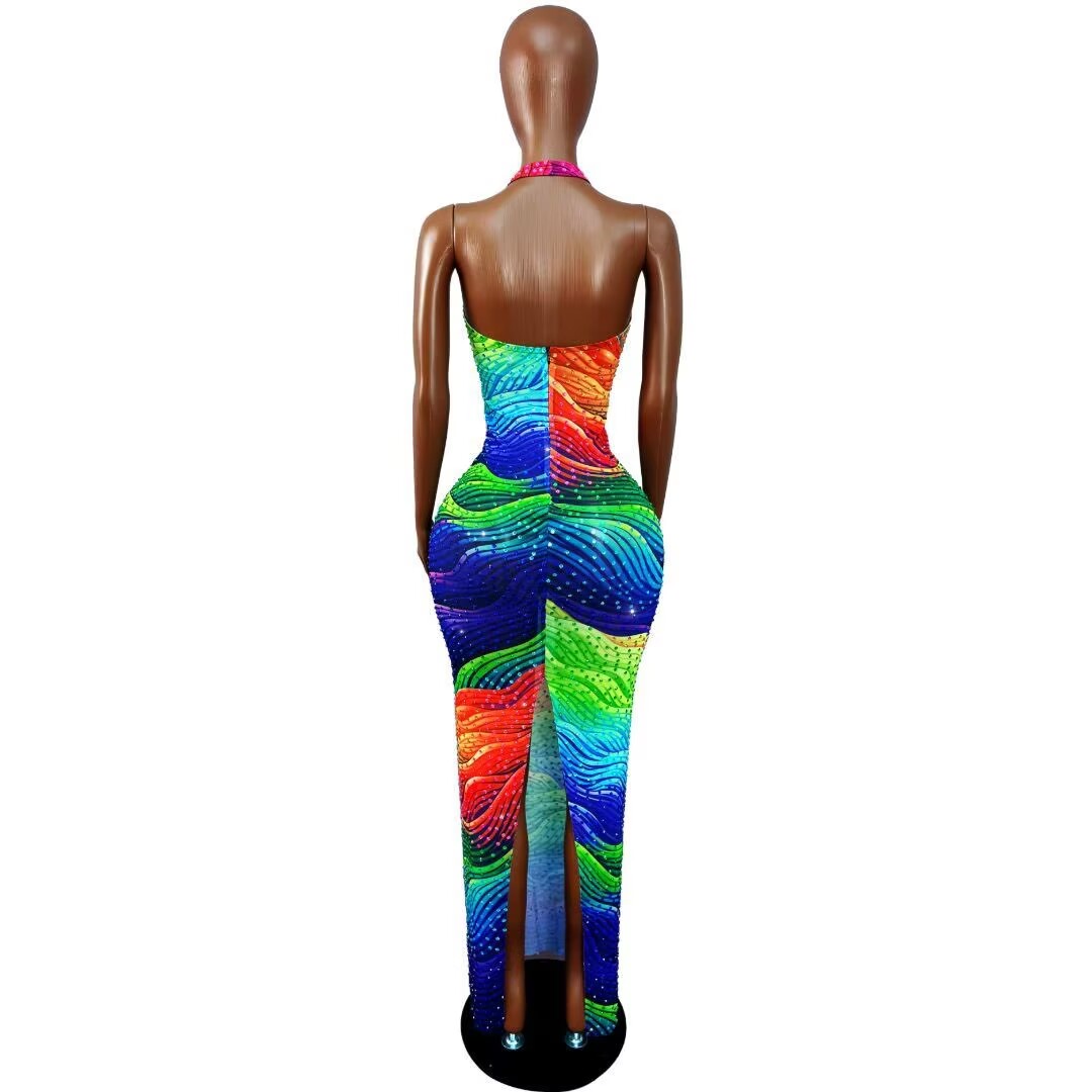 Irregular Line Pattern Designe - Women Fashion Designer Dresses Photos review and price